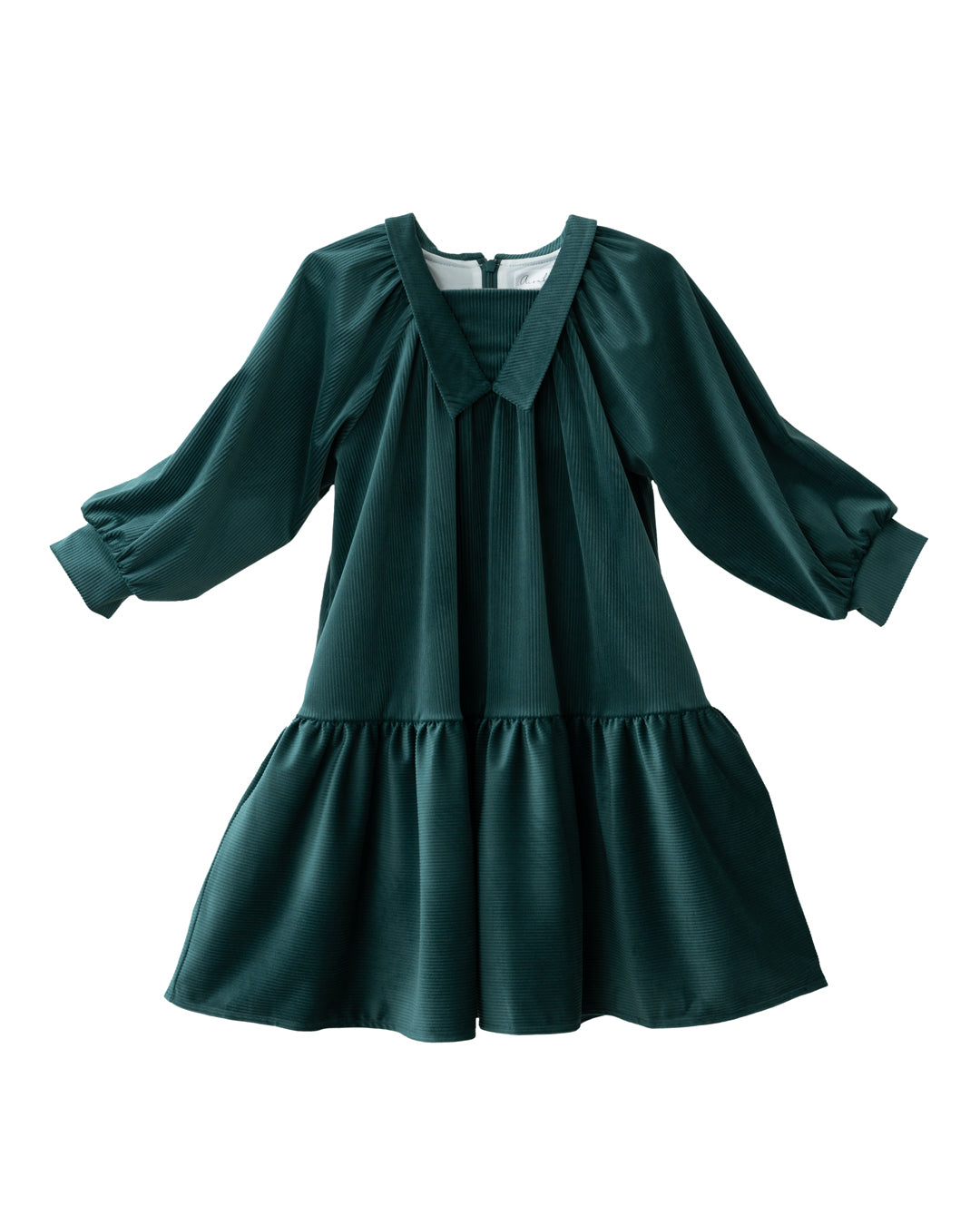 dark green sleeve dress Naomi Chiffon Maxi Dress — Dark Sage
