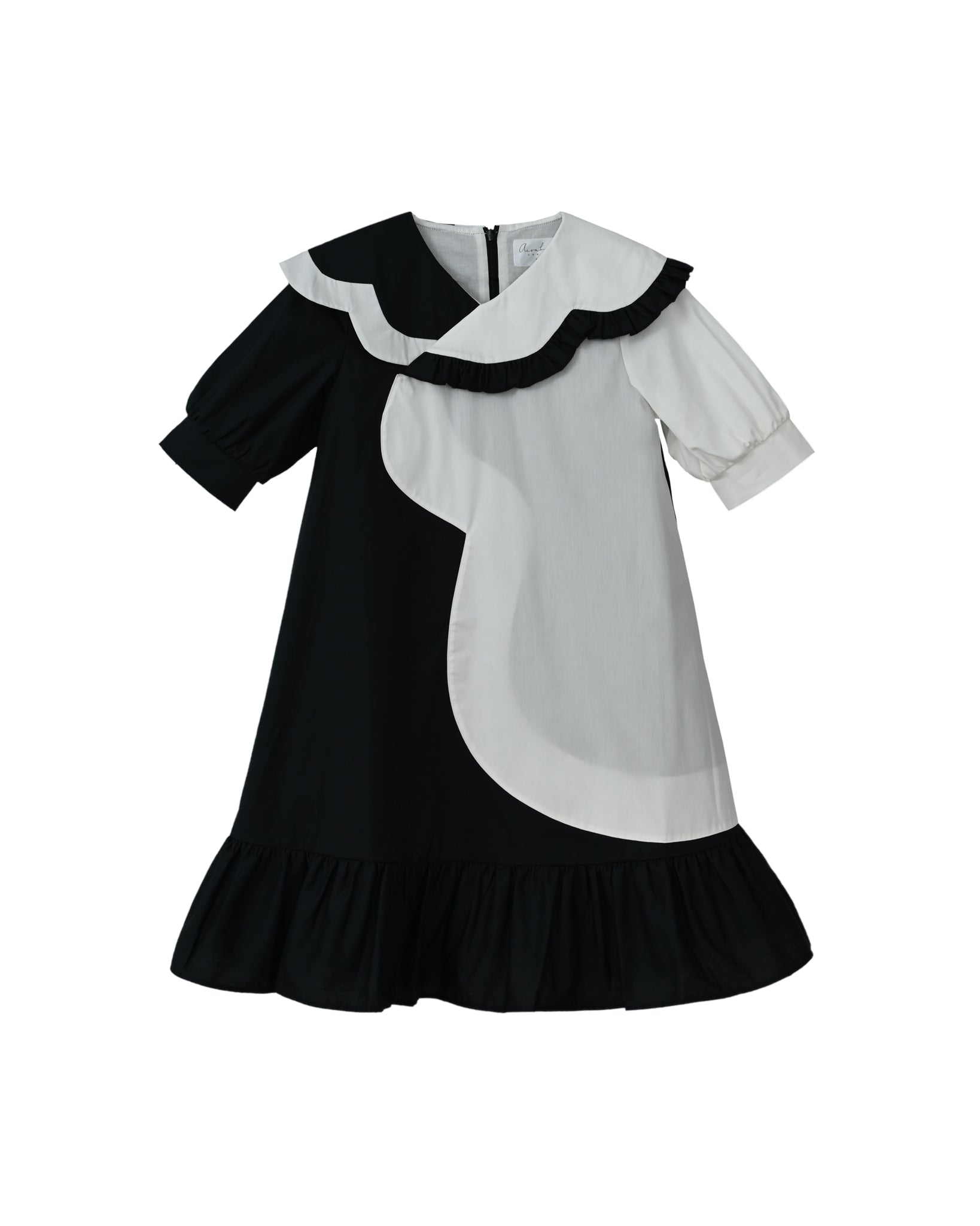 Lily dress (black/off-white) – Aisabobo