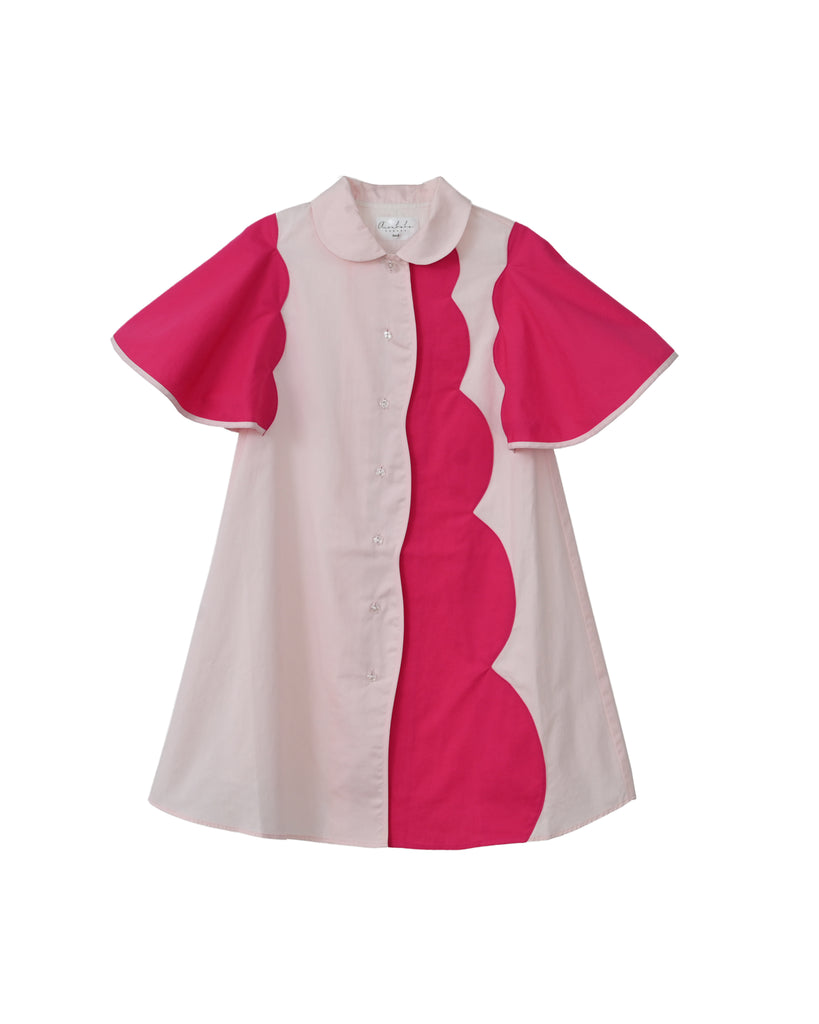 Lulu dress (blush pink/hot pink) – Aisabobo Lulu dress (blush pink/hot pink) – Aisabobo