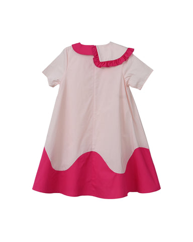 Lola dress (blush pink/hot pink)