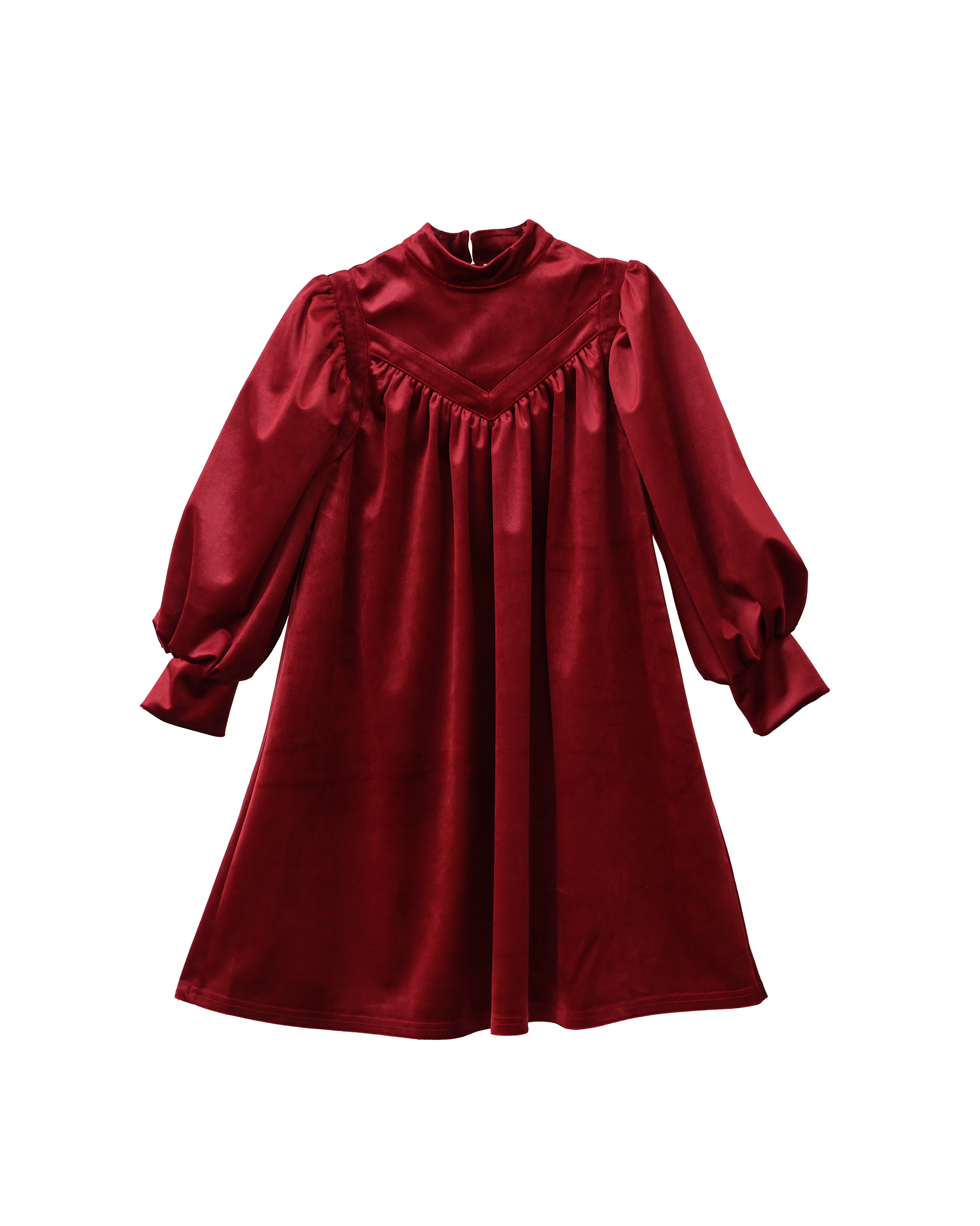 Rachel dress (ruby-red velvet) – Aisabobo