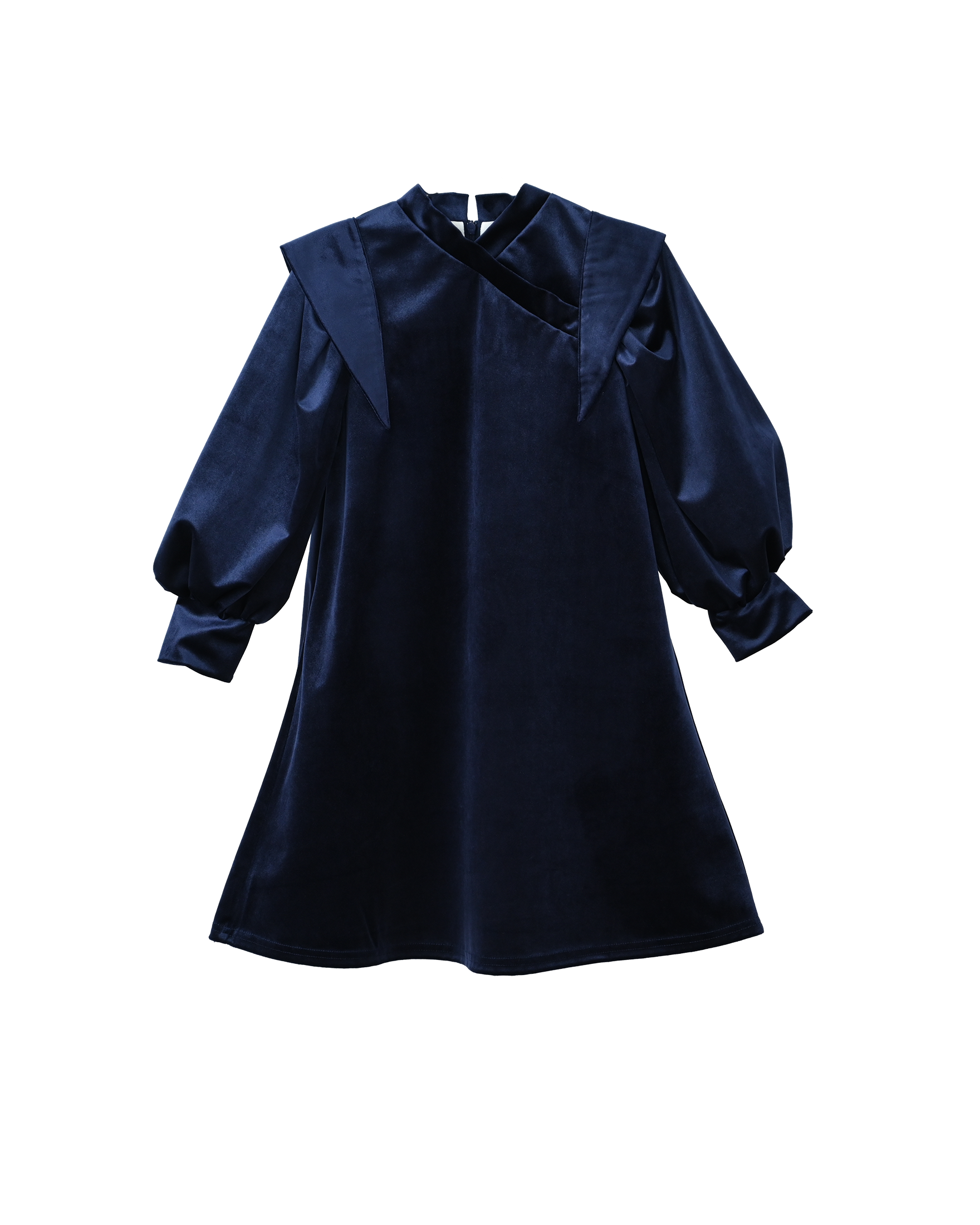 Levi dress (dark-sapphire-blue velvet) – Aisabobo