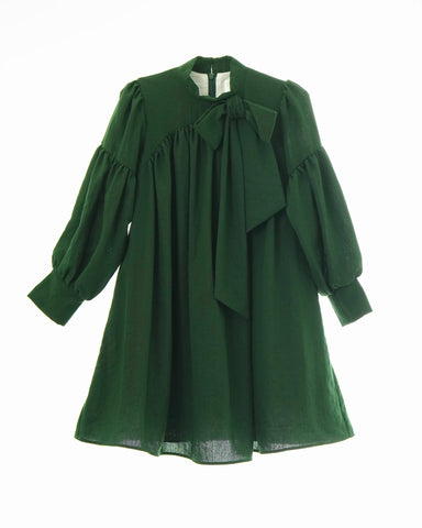 Talia dress (emerald-green)