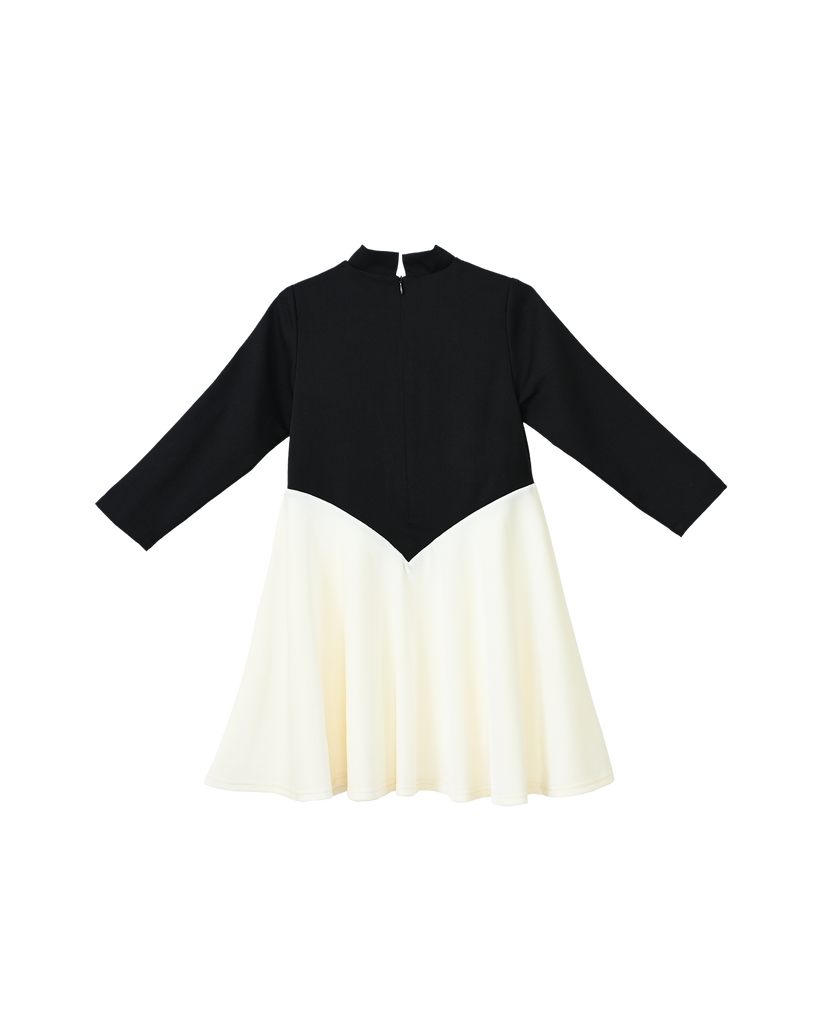 sexy black white dress Hot Half Black Half White One shoulder Long Sleeves Mermaid Prom Dresses main image 1