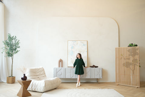 Talia dress (emerald-green)