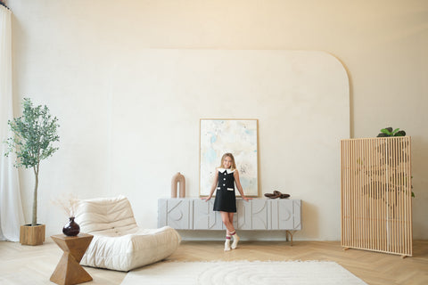 Elara dress (black/ivory)