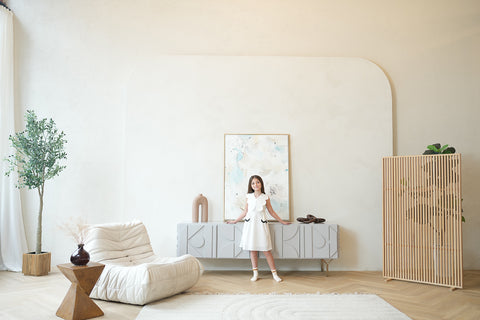 Colette dress (ivory/black) Aisabobo Colette dress (ivory/black) Aisabobo