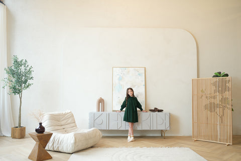 Talia dress (emerald-green)