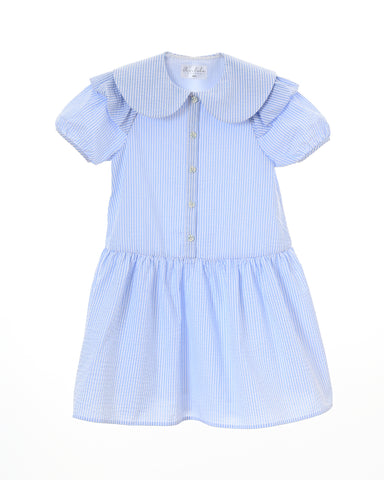Bloomie dress (light-blue-stripe)