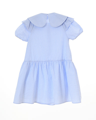 Bloomie dress (light-blue-stripe)