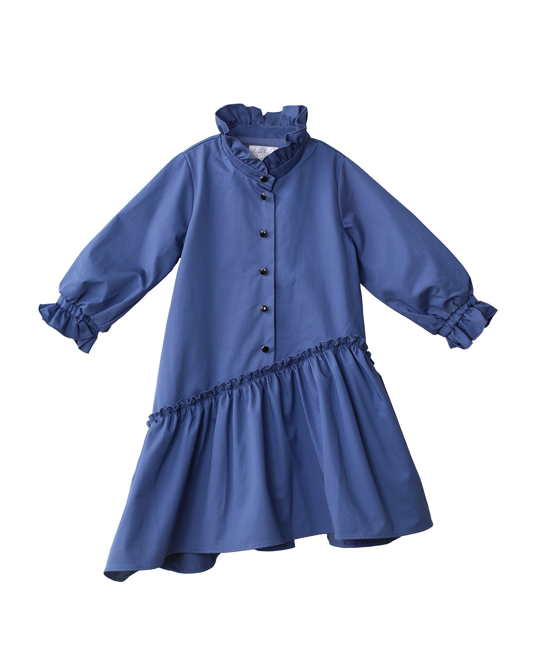 【ArimCloset】unique blue lace point sailor cotton dress The Marie Dress in Azure Blue – Louise New York