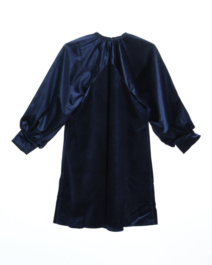 Cos Silk Velvet Puff Sleeve Dress Florence dress (dark sapphire blue) Aisabobo Cos Silk Velvet Puff Sleeve Dress Florence dress (dark sapphire blue) Aisabobo