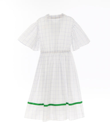 Lea dress (blue checkered)
