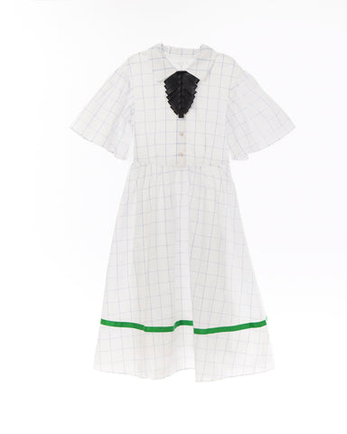 Lea dress (blue checkered)