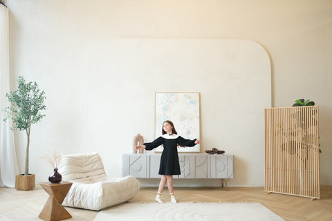Leni dress (black/ivory)