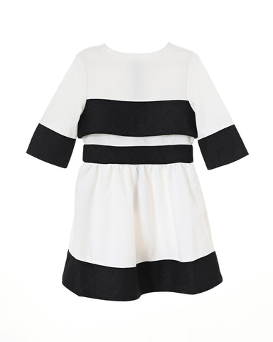 Eugenie dress (black/off-white)