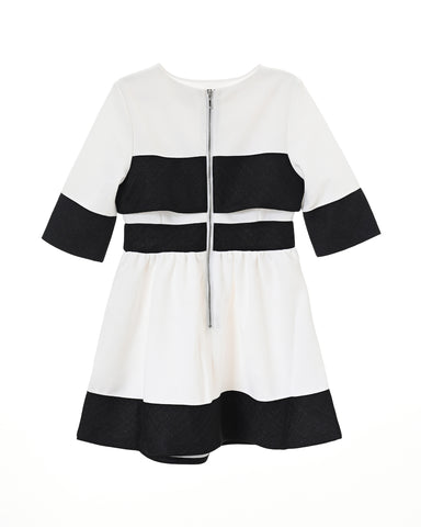 Eugenie dress (black/off-white)