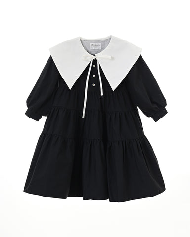 Hermione dress (black/off-white)