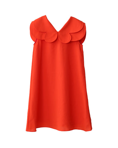 Hannah dress (scarlet orange)