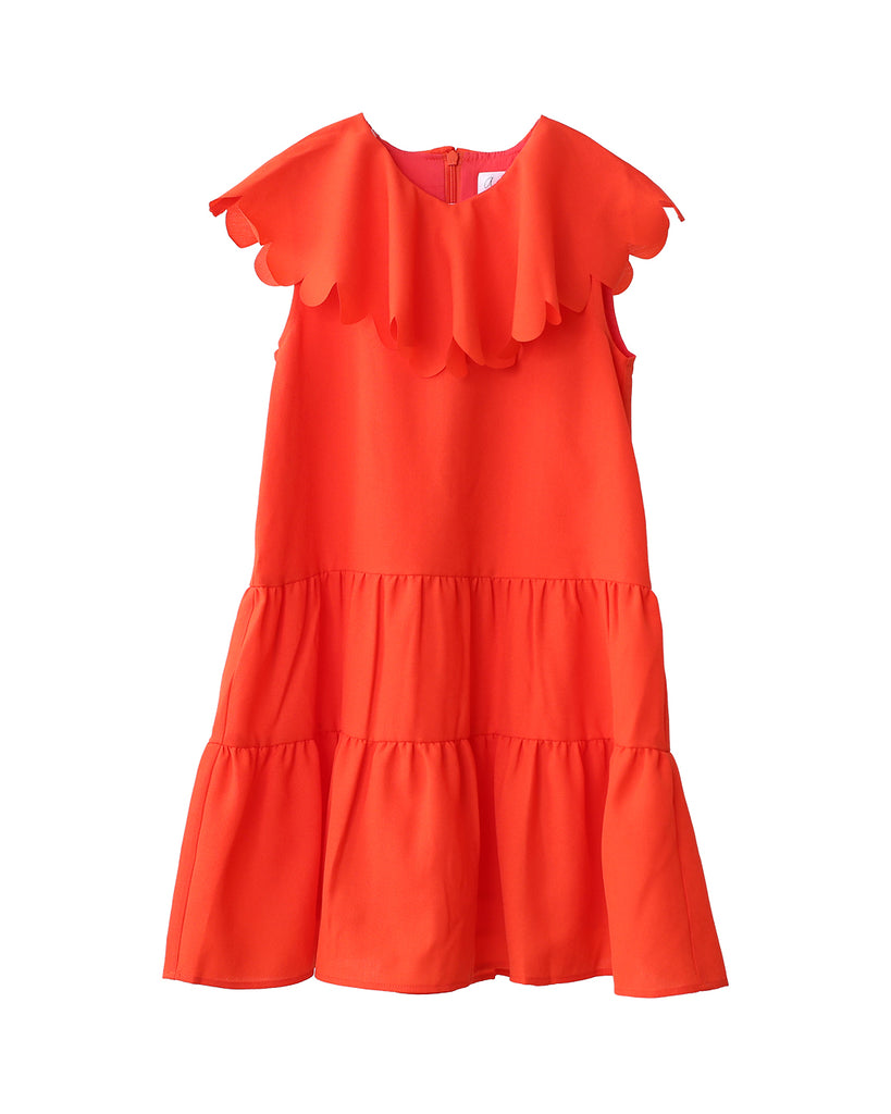 Anna dress (scarlet orange)