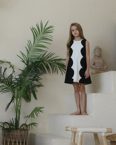 Aria dress (ivory/black)