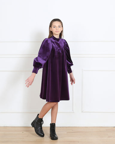 Rachel dress (eggplant purple)