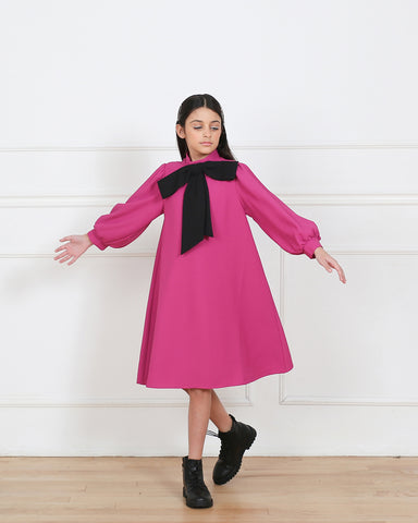 Megan dress (fuschia pink)