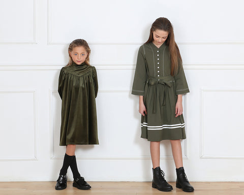 Rachel dress (olive green)