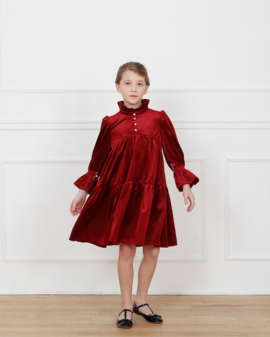 Evelyn dress (ruby red)