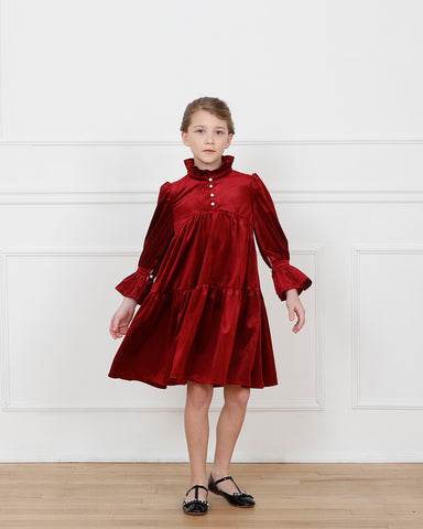 Evelyn dress (ruby red)