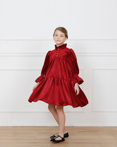 Evelyn dress (ruby red)