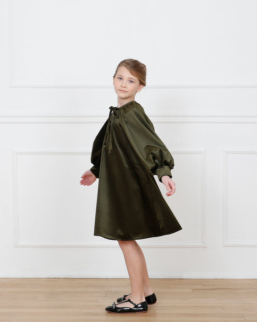Florence dress (olive green)  Aisabobo