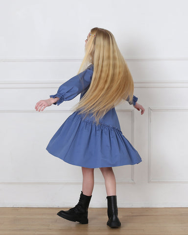 Kate dress (cerulean-blue)