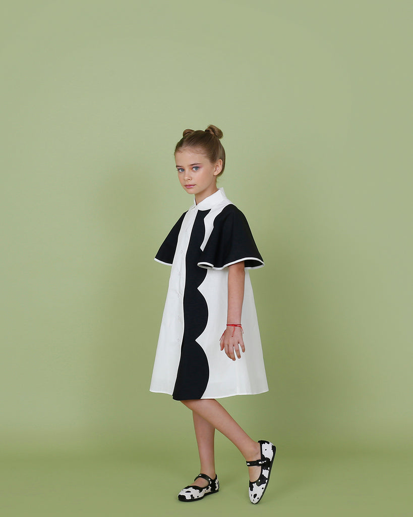 black and white mini dress zara Lulu Mini Dress (Black) | CHARCOAL Exclusive main image 0