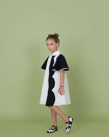 Lulu dress (off-white/black)