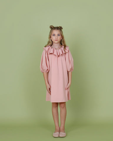 Sara dress (ash pink)