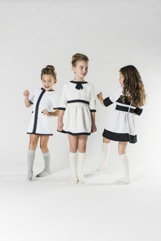 Eugenie dress (black/off-white)