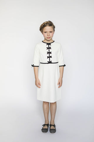 Anais bow dress (ivory)