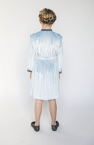 Vivienne dress (velvet sky blue)