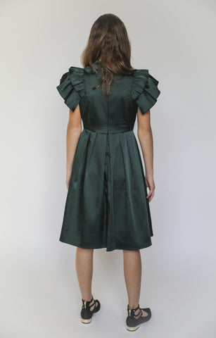 Rosalind dress (hunter green)