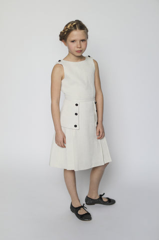 Daphne dress (black with gold metallic thread)