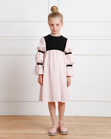 Bella dress (burgundy with golden embroidery blooms)
