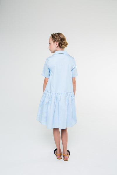 isabella blue dress S26-903 Isabella Cotton Dress