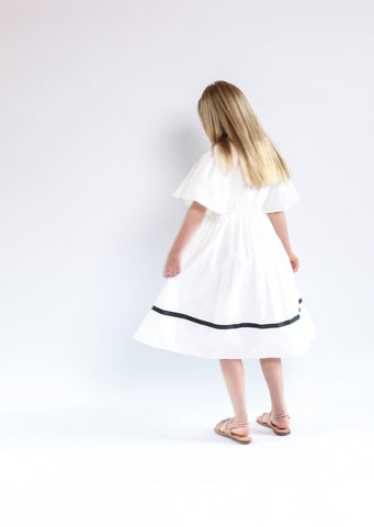 Lea dress (pink/white)