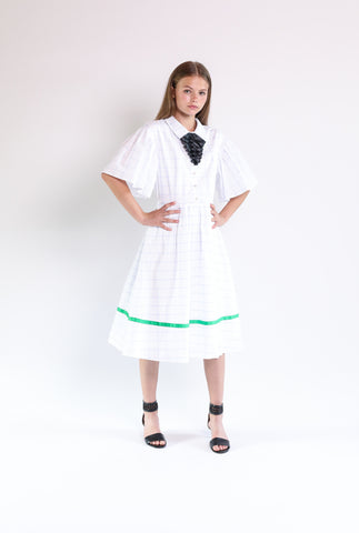 Lea dress (pink/white)
