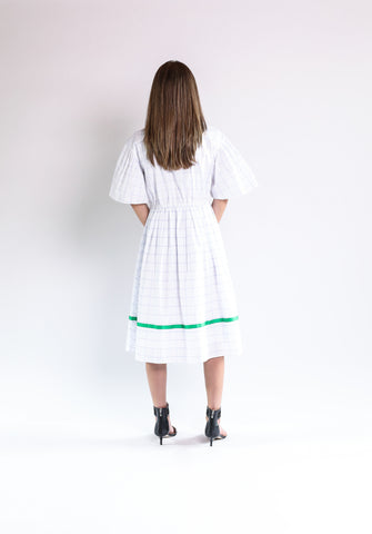 Lea dress (pink/white)